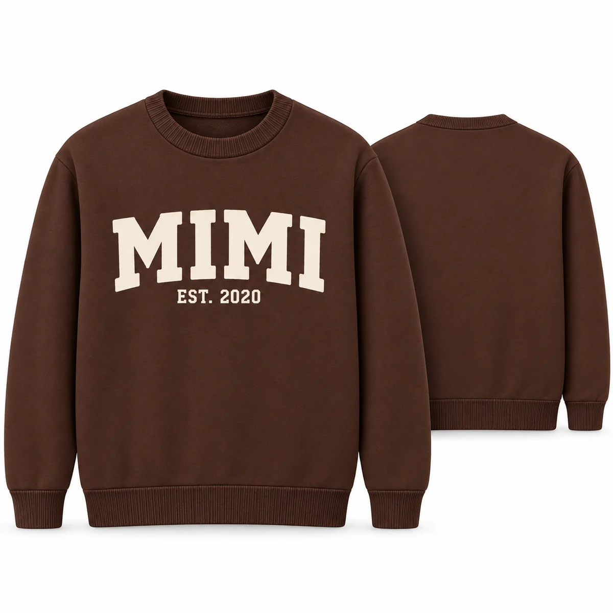 Personalized Mimi Est. Year Christmas Sweater – Grandma Gift front and back Personalized Mimi Est. Year Christmas Sweater – Grandma Gift front and back