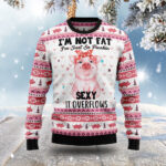 Pig I’m Not Fat Ugly Christmas Sweater Holiday Clothing Xmas Gift ForPig Lovers
