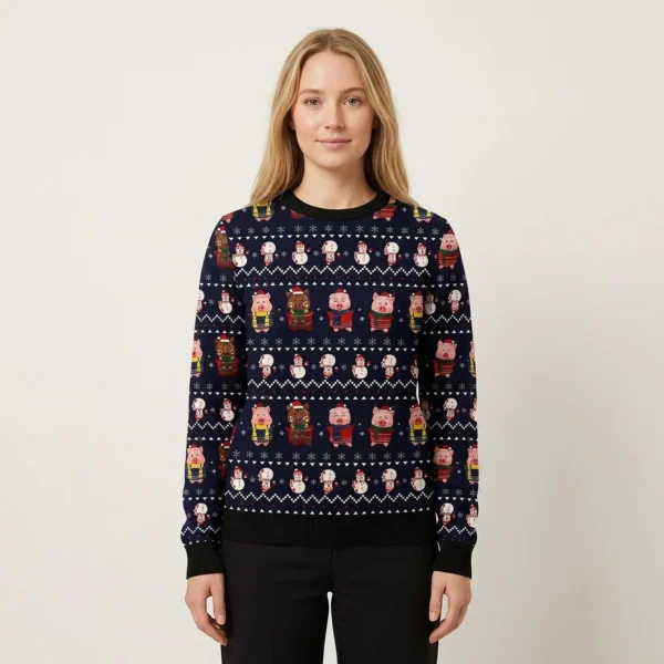 Pigs Cute Ugly Christmas Sweater Animal Clothing Christmas Gift ForPig Lovers