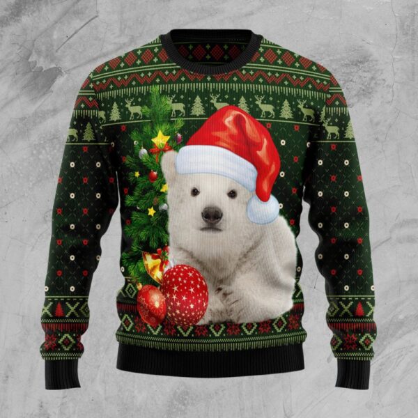 Polar Bear Cute Christmas Ugly Christmas Sweater Animal Clothing Christmas Sweater Gifts