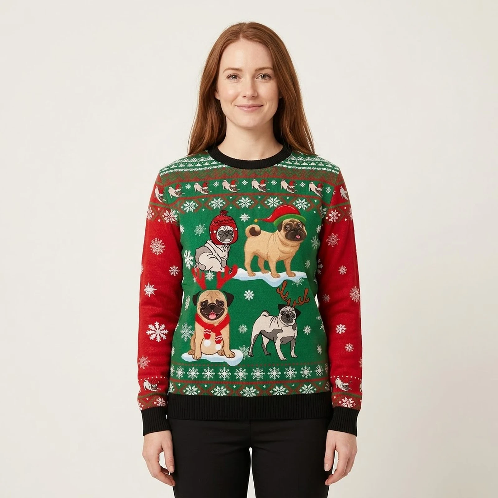 Pug Snow Day Ugly Christmas Sweater Pet Apparel Christmas Pug Lover Gifts Pug Snow Day Ugly Christmas Sweater Pet Apparel Christmas Pug Lover Gifts