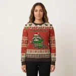 Raccoon I Require Books Ugly Christams Sweater Christmas Gift ForBookish