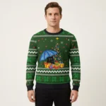 Rain With Love Black Cat Ugly Christmas Sweater Holiday Apparel Cat Lover Christmas Presents