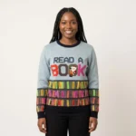 Read A Book Ugly Christmas Sweater Bookish Christmas Sweater Best Gift ForBookworm