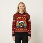 Rottweiler Best Dog Mom Ever Ugly Christmas Sweater Dog Themed Christmas Gift Ideas