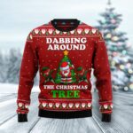 Santa Claus And Goblin Ugly Christmas Sweater Xmas Apparel Winter Clothing Gifts