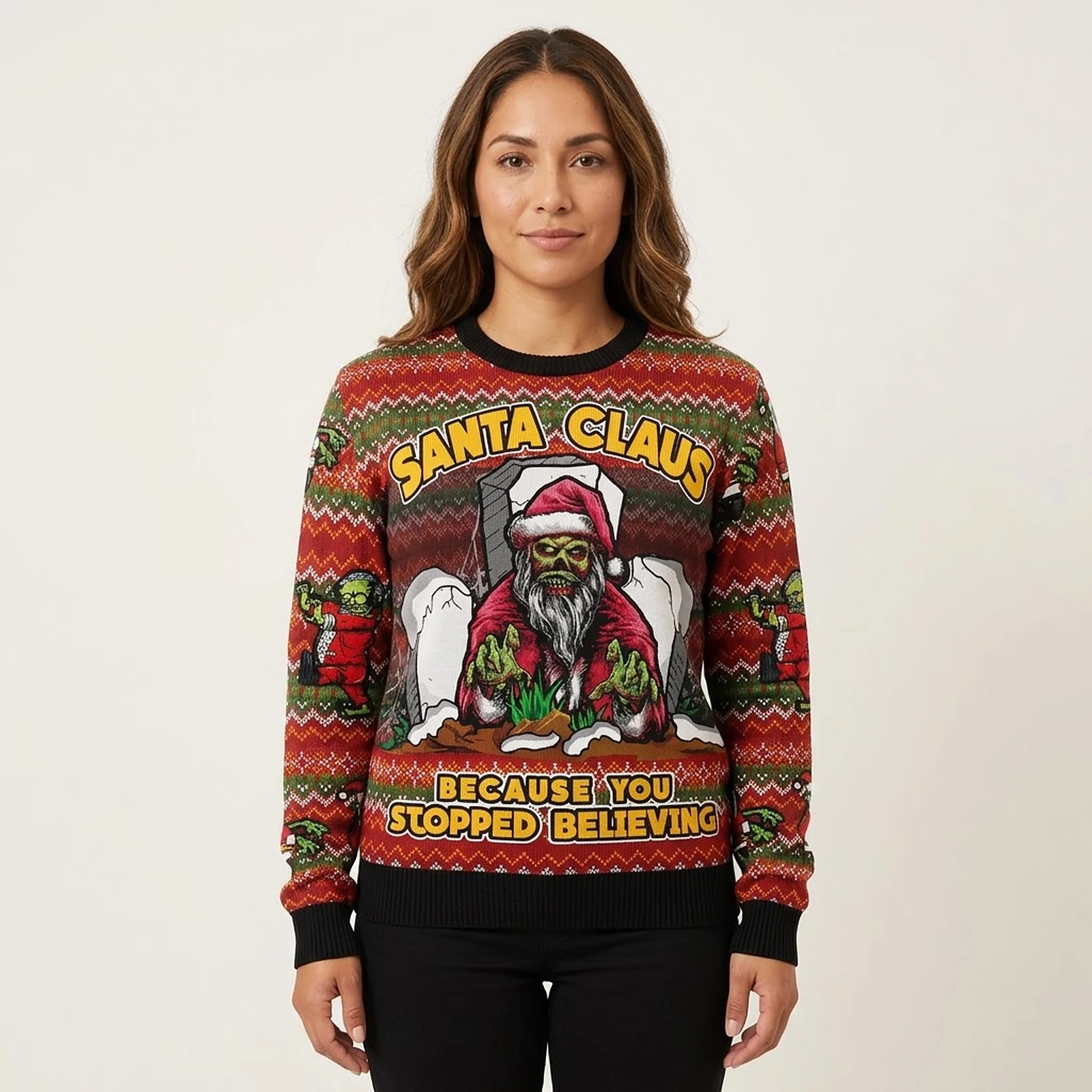 Santa Claus Because You Stop Believing Ugly Christmas Sweater Christmas Present Ideas Santa Claus Because You Stop Believing Ugly Christmas Sweater Christmas Present Ideas