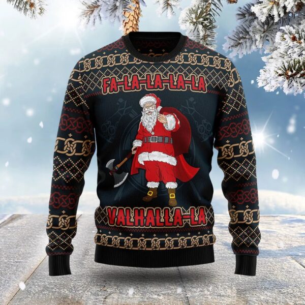 Santa Claus Fa La La La La Christmas Ugly Sweater Xmas Themed Christmas Presents