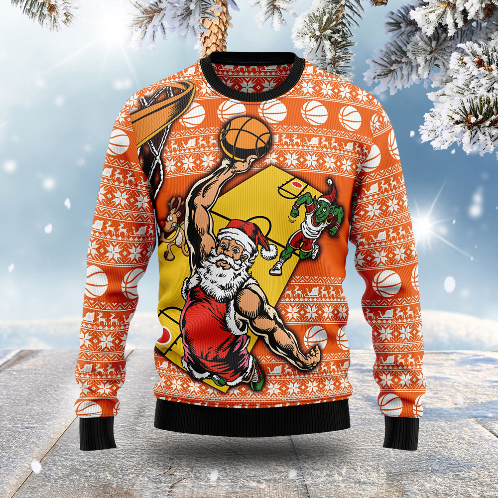 Santa Claus Volleyball Ugly Christmas Sweater Christmas Apparel Volleyball Players Gifts Santa Claus Volleyball Ugly Christmas Sweater Christmas Apparel Volleyball Players Gifts
