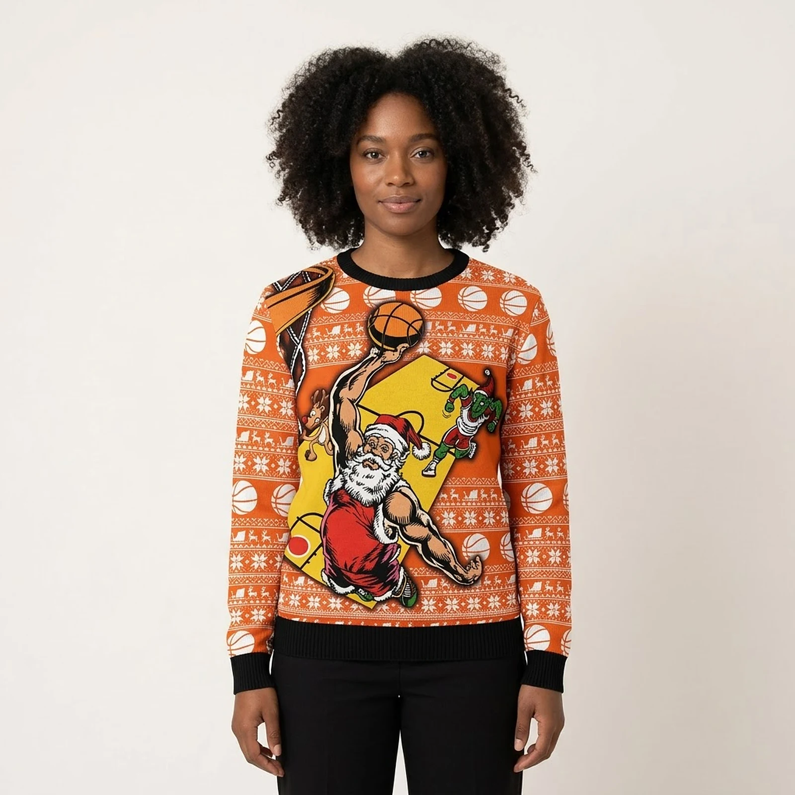 Santa Claus Volleyball Ugly Christmas Sweater Christmas Apparel Volleyball Players Gifts Santa Claus Volleyball Ugly Christmas Sweater Christmas Apparel Volleyball Players Gifts