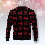 Scottish Terrier Ugly Christmas Sweater Festive Clothing Dog Lover Christmas Gift Ideas