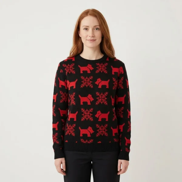 Scottish Terrier Ugly Christmas Sweater Festive Clothing Dog Lover Christmas Gift Ideas
