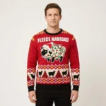Sheep Fleece Navidad Ugly Christmas Sweater Xmas Wear Warm Clothes For Winter