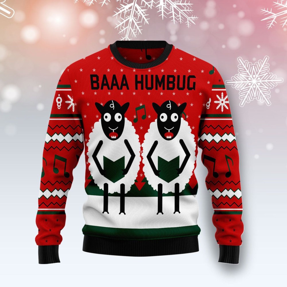 Sheep Lalala Ugly Christmas Sweater Baaa Humbug Unique Christmas Sweater Gifts Sheep Lalala Ugly Christmas Sweater Baaa Humbug Unique Christmas Sweater Gifts
