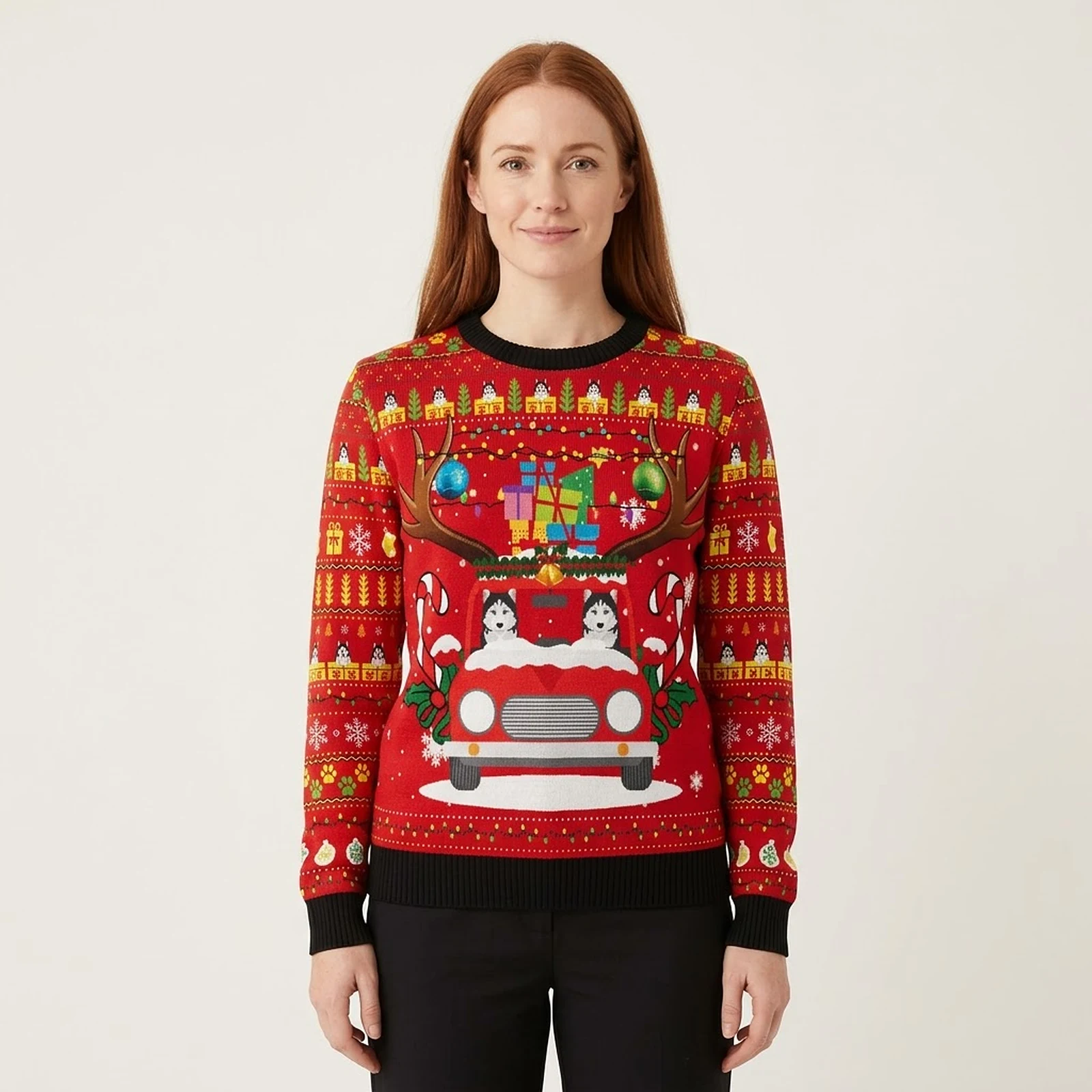 Siberian Husky Ugly Christmas Sweater Winter Apparel Christmas Dog Gifts Siberian Husky Ugly Christmas Sweater Winter Apparel Christmas Dog Gifts