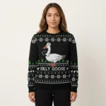 Silly Goose Nurse Ugly Christmas Sweater Merry Christmas Sweatshirt for Holiday Fun