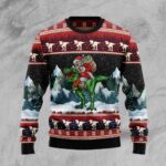 T Rex Santa Claus Ugly Christmas Sweater Winter Clothing Christmas Gift ForDinosaur Lovers