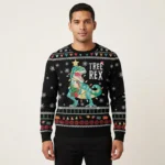 Tree Rex Christmas Ugly Sweater Gift ForGuys Who Love Dinosaurs