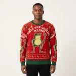 Twas The Cookies M Lord Christmas Ugly Sweater Animal Themed Xmas Clothing Gifts AI Model Photo