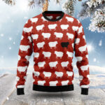 White And Black Sheeps Ugly Christmas Sweater Animal Sweater Xmas Gift ForSheep Lovers