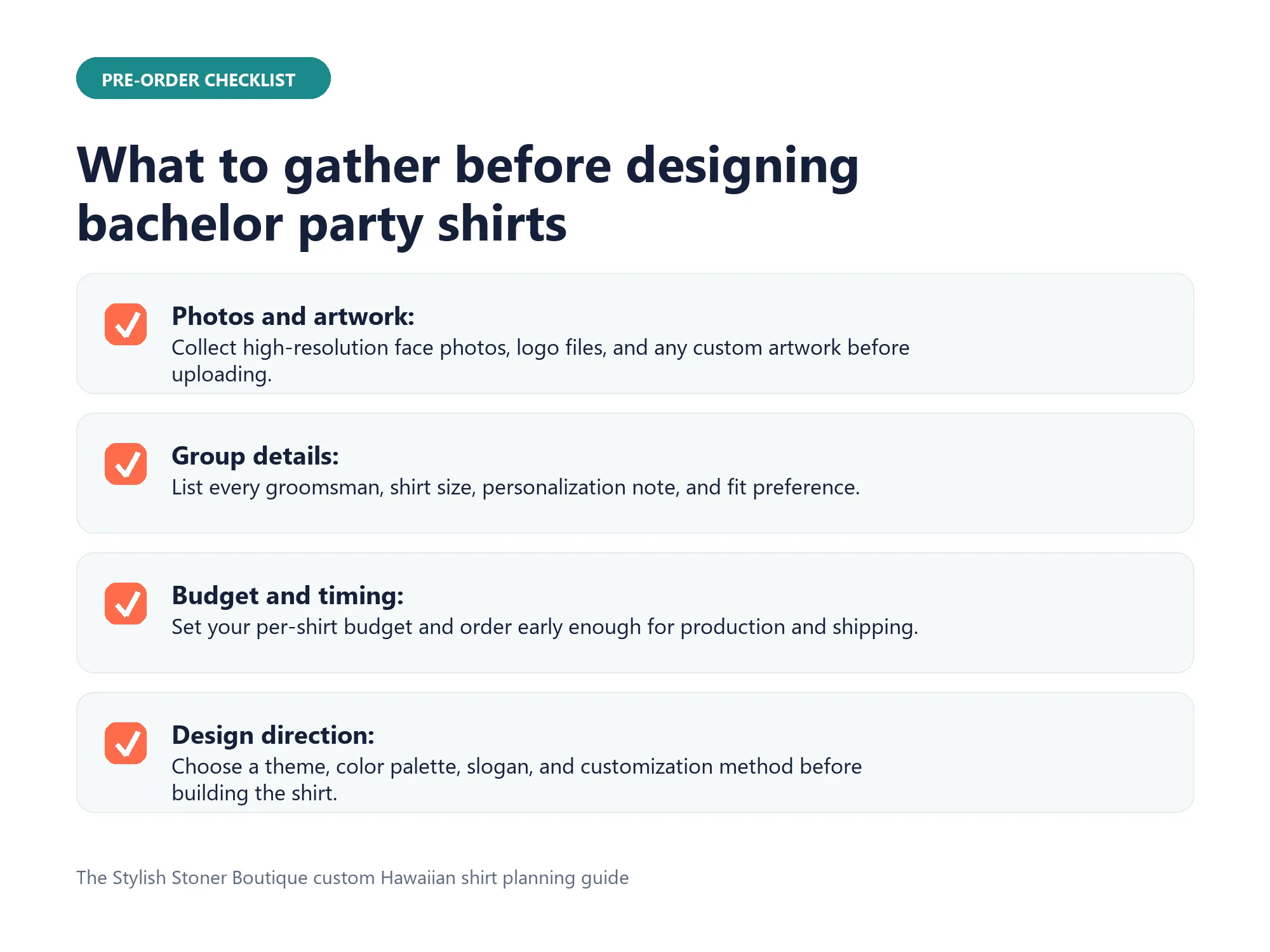 Checklist of essentials before designing custom Hawaiian shirts